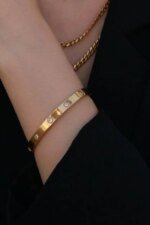 SS Bracelet for Women | Premium Stainless Steel Golden Bracelet | Stylish Jewelry - Image 7