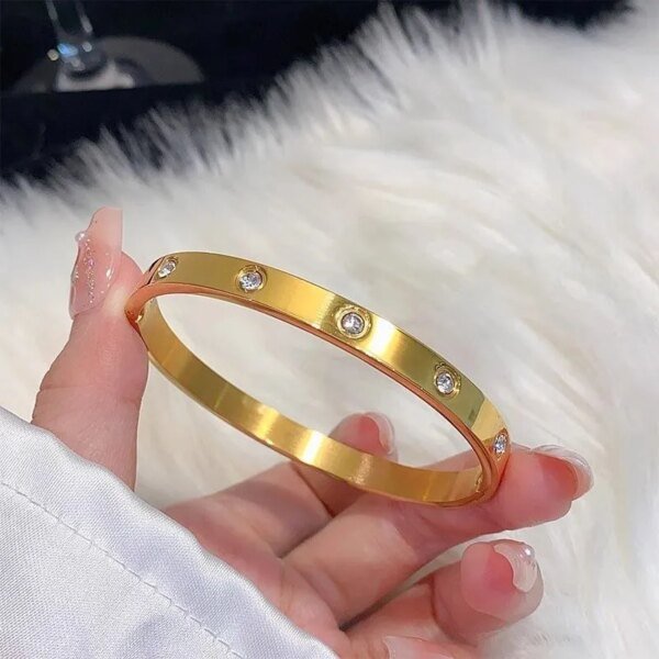 SS Bracelet for Women | Premium Stainless Steel Golden Bracelet | Stylish Jewelry
