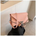 Women’s Envelope Shoulder Bag | Trendy PU Leather Crossbody Handbag | Neon, White & Pink Fashion Purse - Image 6