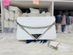 Women’s Envelope Shoulder Bag | Trendy PU Leather Crossbody Handbag | Neon, White & Pink Fashion Purse - Image 3