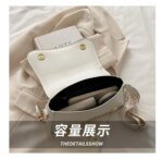 Women's Premium Leather Crossbody Bag | Elegant Shoulder Handbag with Gold Buckle | Fashion Ladies Sling Purse - Image 3
