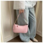 Women's Premium Patent Leather Shoulder Bag | Elegant Crossbody Handbag with Adjustable Strap | Stylish Ladies Purse - Image 3