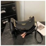 Women's Premium Patent Leather Shoulder Bag | Elegant Crossbody Handbag with Adjustable Strap | Stylish Ladies Purse - Image 5