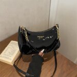 Women's Premium Patent Leather Shoulder Bag | Elegant Crossbody Handbag with Adjustable Strap | Stylish Ladies Purse - Image 6