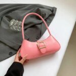 Baby Pink Women’s Shoulder Bag | Stylish PU Leather Handbag | Trendy Mini Ladies Fashion Purse - Image 2