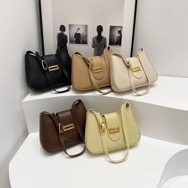 Premium Women’s PU Leather Shoulder Bag | Stylish Ladies Handbag with Adjustable Crossbody Strap | Multiple Colors Available
