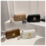 Women's Premium Leather Crossbody Bag | Elegant Shoulder Handbag with Gold Buckle | Fashion Ladies Sling Purse - Image 5