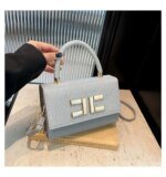 Women’s Silver Glitter PU Leather Handbag | Elegant Top Handle & Shoulder Bag | Stylish Ladies Fashion Purse - Image 3