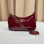 Women's Premium Patent Leather Shoulder Bag | Elegant Crossbody Handbag with Adjustable Strap | Stylish Ladies Purse