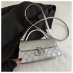 Women’s PU Leather Shoulder Bag | Stylish Silver Crossbody Handbag | Trendy Ladies Fashion Bag - Image 3