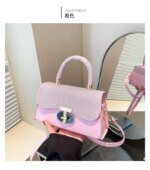 Women’s PU Leather Handbag | Sparkle Glitter Top Handle & Shoulder Bag | Stylish Ladies Fashion Purse - Image 5