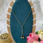 SS Stone Necklace for Women | Stainless Steel Bow & Heart Pendant Necklace | Elegant Gold-Tone Fashion Jewelry