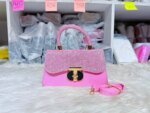 Women’s PU Leather Handbag | Sparkle Glitter Top Handle & Shoulder Bag | Stylish Ladies Fashion Purse - Image 3