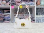 Women’s PU Leather Shoulder Bag | Trendy Mini Hobo Handbag | Sky Blue, Pink & White Ladies Fashion Bag - Image 3