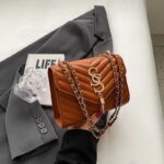 Women’s PU Leather Shoulder Bag | Stylish Chain Crossbody Handbag for Women - Image 2