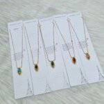 SS Stone Necklace for Women | Stainless Steel Bow & Heart Pendant Necklace | Elegant Gold-Tone Fashion Jewelry - Image 2