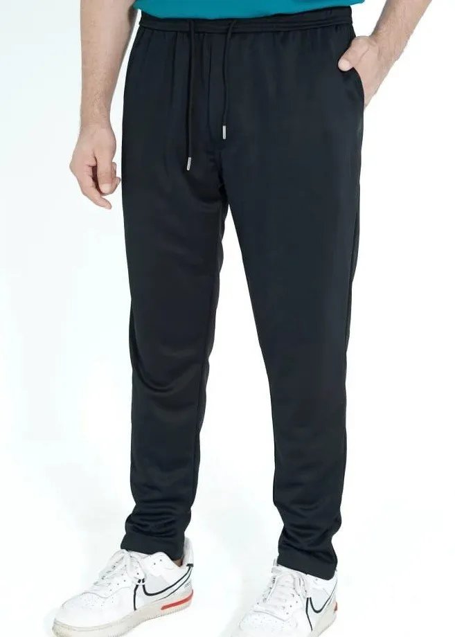 product_1762155337_4423 Men's Fashion Mens Trousers High Elastic Long Pants (Black) - Image 1