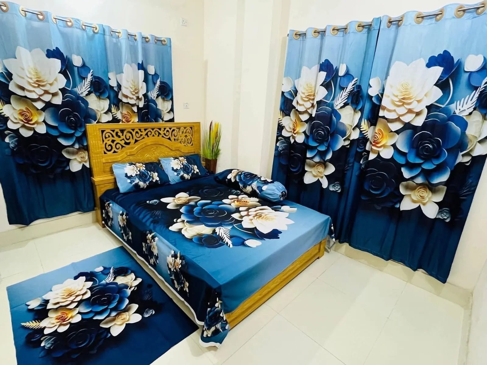 product_1765535748_3987-1 7/8 Water Proof Premium 3D Design Bed Sheet - Image 1