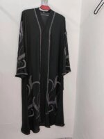 প্রিমিয়াম স্টোন বোরকা ( black ) - Image 3