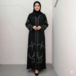 প্রিমিয়াম স্টোন বোরকা ( black )