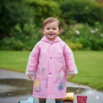 Beautiful Baby Rain Coat - Only Raincoat (Pink)