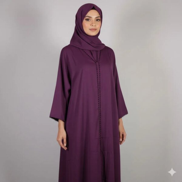 প্রিমিয়াম কোয়ালিটির বোরকা Purple
