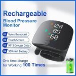 Automatic Rechargeable Digital Touch Screen Wrist type Blood-Pressure Machine/ BP Machine