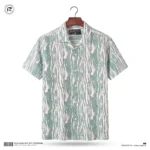 Q Ban Collar Half Sleeve Shirt Paste - Image 2