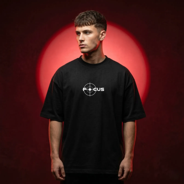 Men's Stylish Premium Drop Shoulder - Black