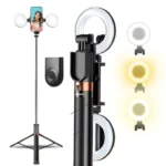Plokama LIVE-K9 Pro 1700mm Ultra Long Selfie Stick with Tripod Stand & Ring Light – Adjustable, Portable for Mobile Vlogging & Live Streaming - Image 5