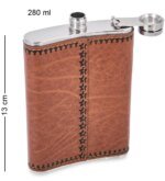 Smart Water Bottle – Premium Leather Wrapped Hip Flask - Image 5
